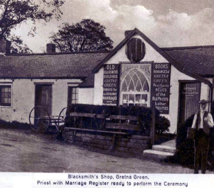 Old blacksmith shop at Gretna Green